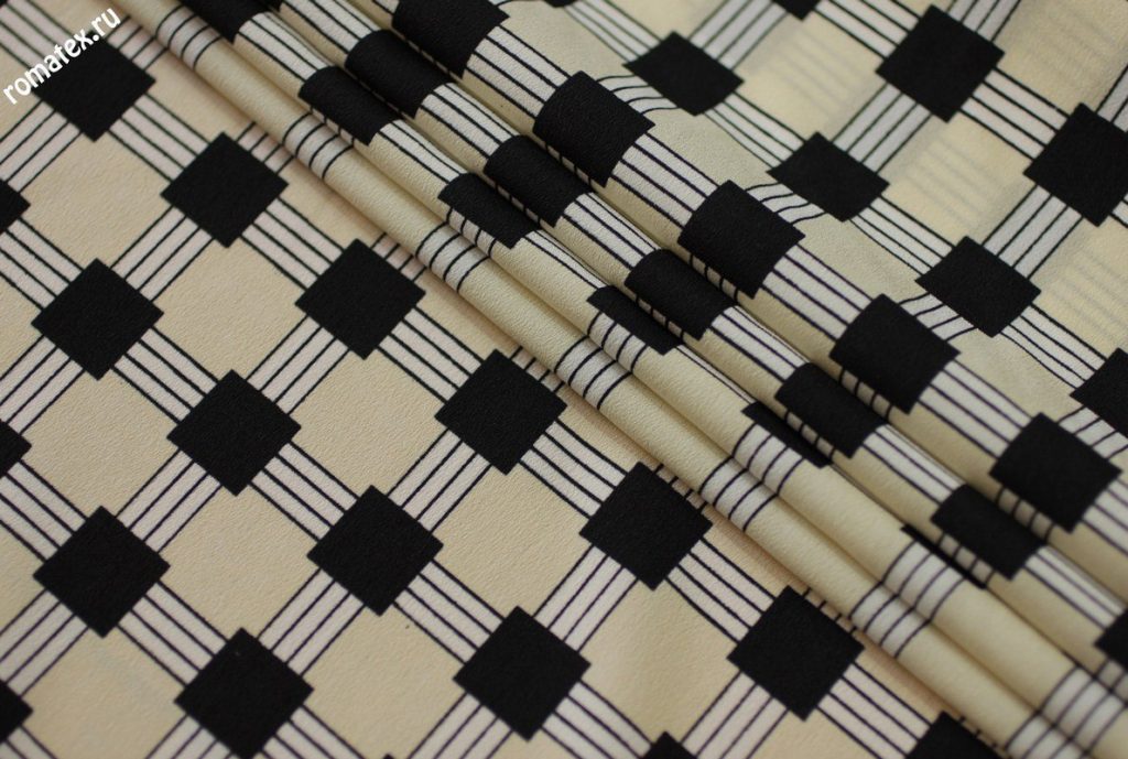 креп шифон кетти клетка креп шифон кетти клетка